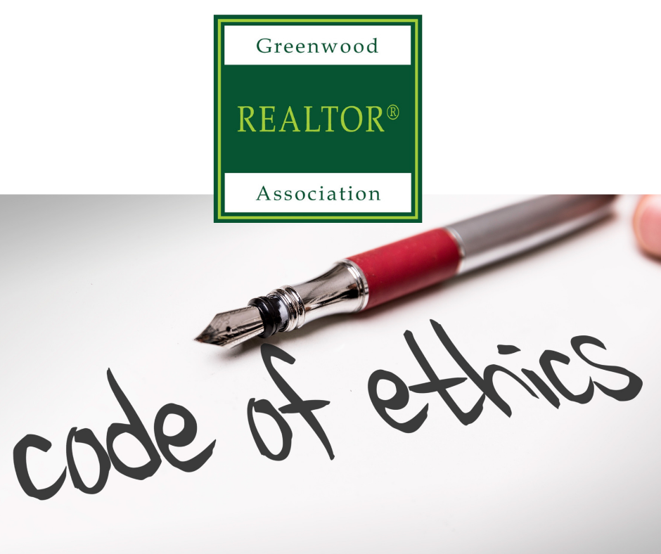 CODE OF ETHICS FORMS Greenwood Association of Realtors